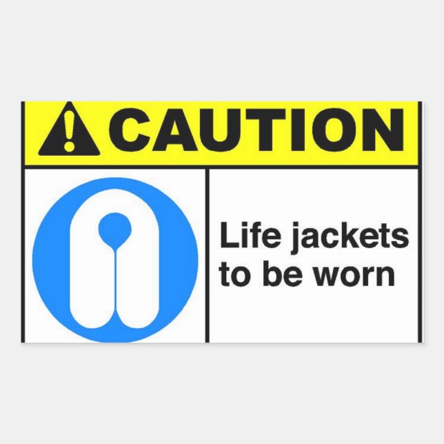 Life jackets sticker (Front)