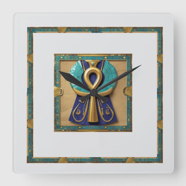 LIFE KEY SQUARE WALL CLOCK (Front)