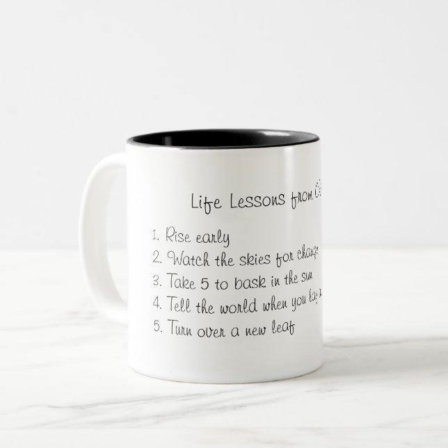 Life Lessons From Chickens - Mug (Front Left)