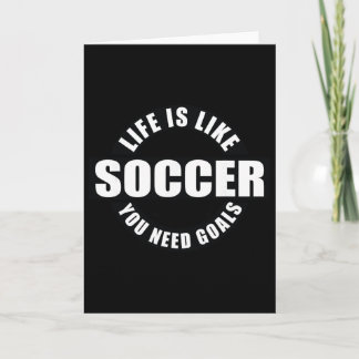 Life Lessons Soccer Goals  Card