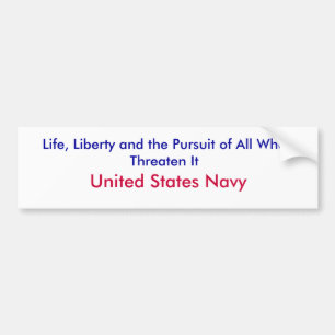 Life, Liberty and the Pursuit of All Who Threat... Bumper Sticker