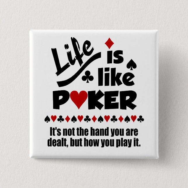 Life Like Poker button (Front)