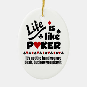 LIFE LIKE POKER custom ornaments