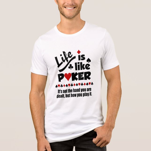Life Like Poker T-Shirt Tri-Blend Shirt (Front)