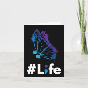 Life Love And Support Suicide Prevention Awareness Card