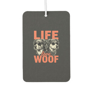 Life Love Woof Dog Lover Air Freshener
