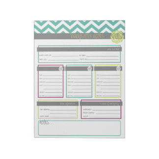 Life. More Organized. Babysitter Notes Notepad