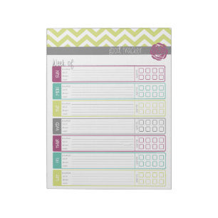Life. More Organized. Food Tracker Notepad