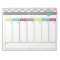Life. More Organized.  Weekly Calendar Notepad