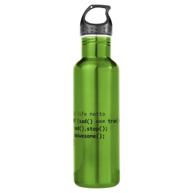 Life Motto - If Sad, Be Awesome 710 Ml Water Bottle (Front)