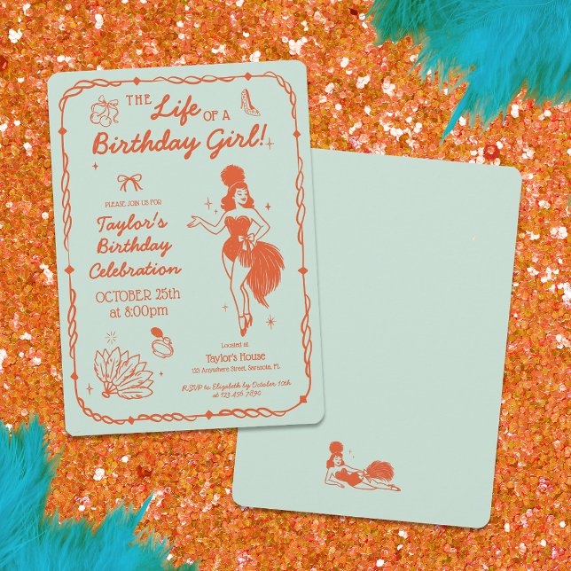 Life of a Birthday Girl Invitation (Créateur téléchargé)