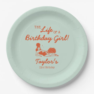 Life of a Birthday Girl Party Paper Plate