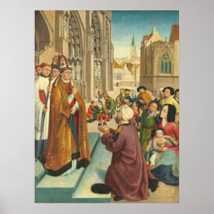 Life of a Bishop Saint - St. Giles Fine Art Poster