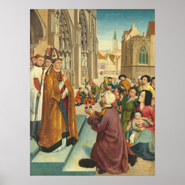 Life of a Bishop Saint - St. Giles Fine Art Poster (Front)
