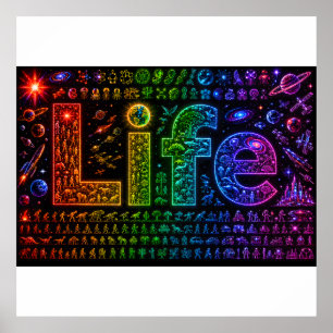 Life Of a Starkind Space themed Foam Board Print
