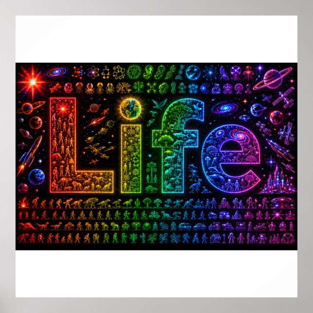 Life Of a Starkind | Space themed Foam Board Print (Front)