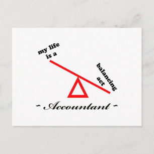 Life of an Accountant Postcard