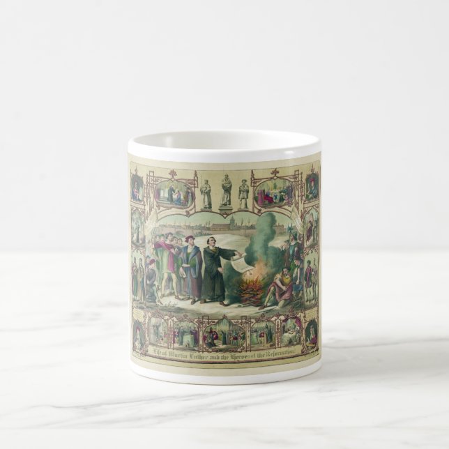 Life of Martin Luther & Heroes of the Reformation Coffee Mug (Center)