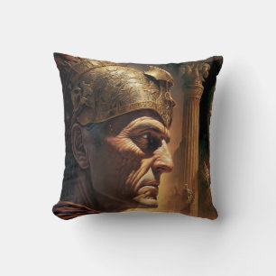 Life of Nicias and Crassus Throw Pillow