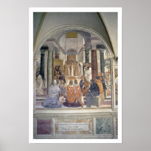Life of St. Benedict (fresco) (detail) Poster