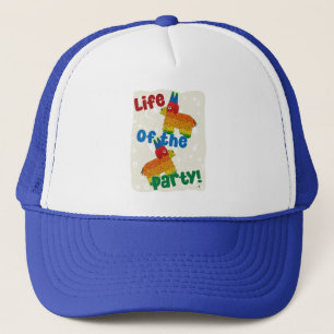 Life Of The Party Funny Birthday Pinata Cartoon Trucker Hat