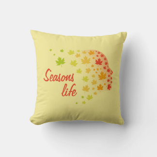 Life of the seasons throw pillow