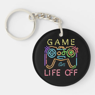 Life off Neon Strips Keychain