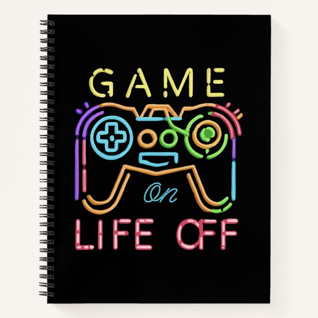 Life off Neon Strips Notebook (Front)