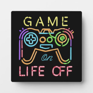Life off Neon Strips Plaque
