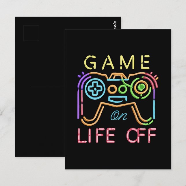Life off Neon Strips Postcard (Front/Back)