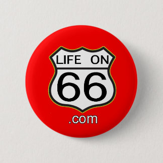 Life On 66 Button (Red)
