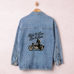 Life on motorcycles: The spirit of motorbikes Denim Jacket