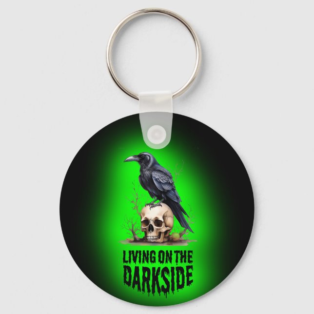 Life On The Darkside Horror Keychain (Front)