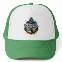 Life on the Wave Trucker Hat – Perfect for Ocean L