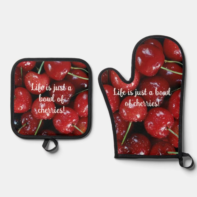 Life Oven Mitt & Pot Holder Set (Front)