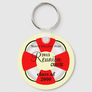 Life Preserver Class Reunion Cruise Keychain