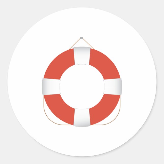 Life Preserver Classic Round Sticker (Front)