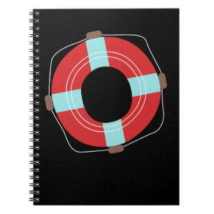 Life Preserver Water Swim Safety Lifeguard Notebook