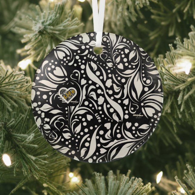 Life Quote Black Ornament by Adiela Akoo (Insitu)