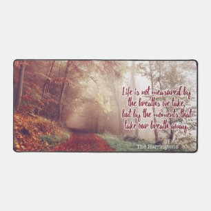 Life Quote custom name Desk Mat