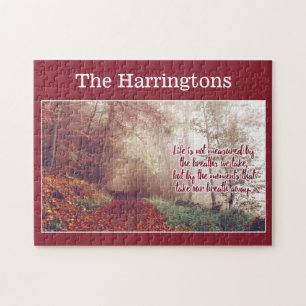 Life Quote custom name puzzle