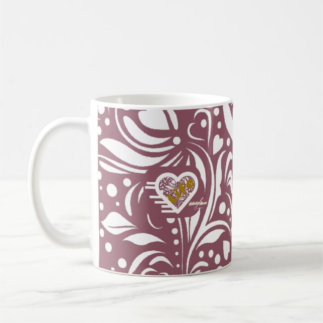 Life Quote Grape Mug by Adiela Akoo (Left)