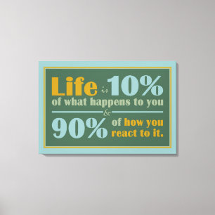 LIFE QUOTE impression de toile