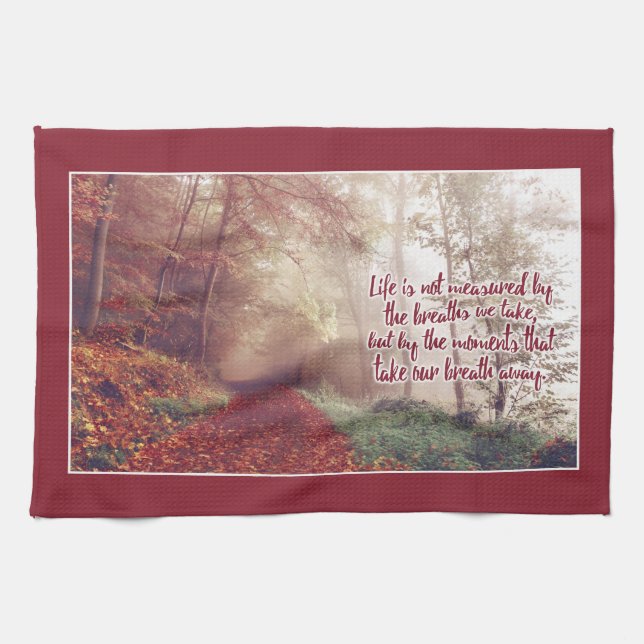 Life Quote kitchen towel (Horizontal)