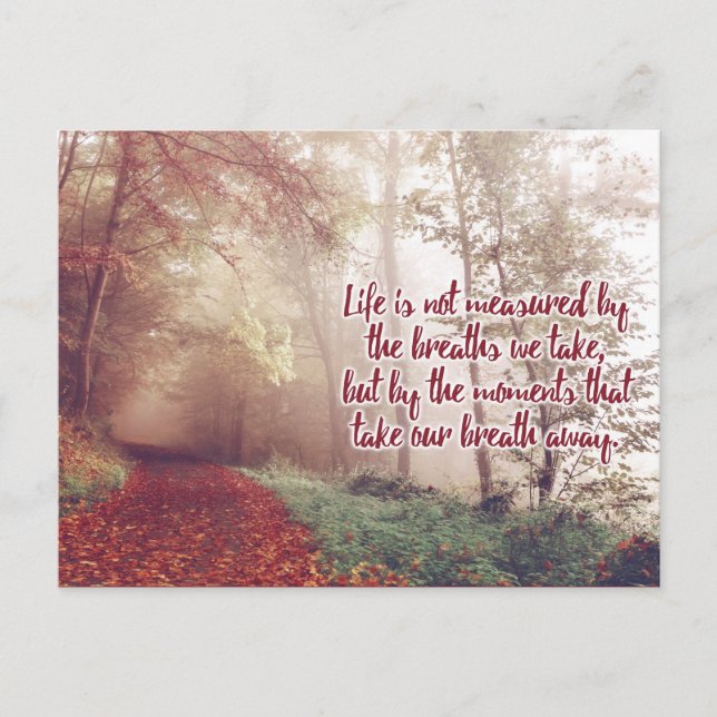 Life Quote postcard (Front)
