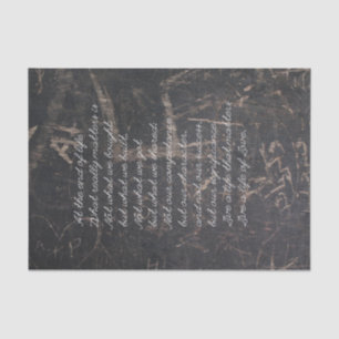 Life Quote Textured Effect Word Art Tissue Paper