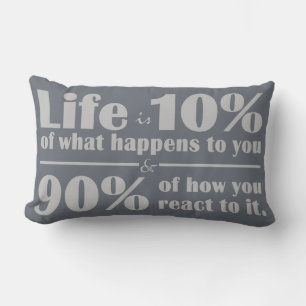 LIFE QUOTE throw pillow