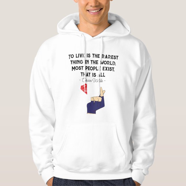 Life Quotes, Graduation, Congratulations Hoodie (Front)