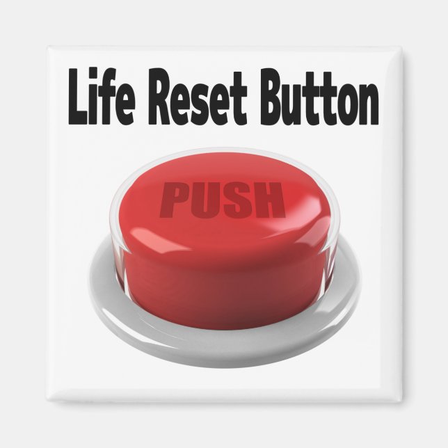 life Reset Button push-button Magnet (Front)