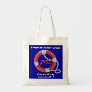 Life Ring Personalized Dk. Tote Bag